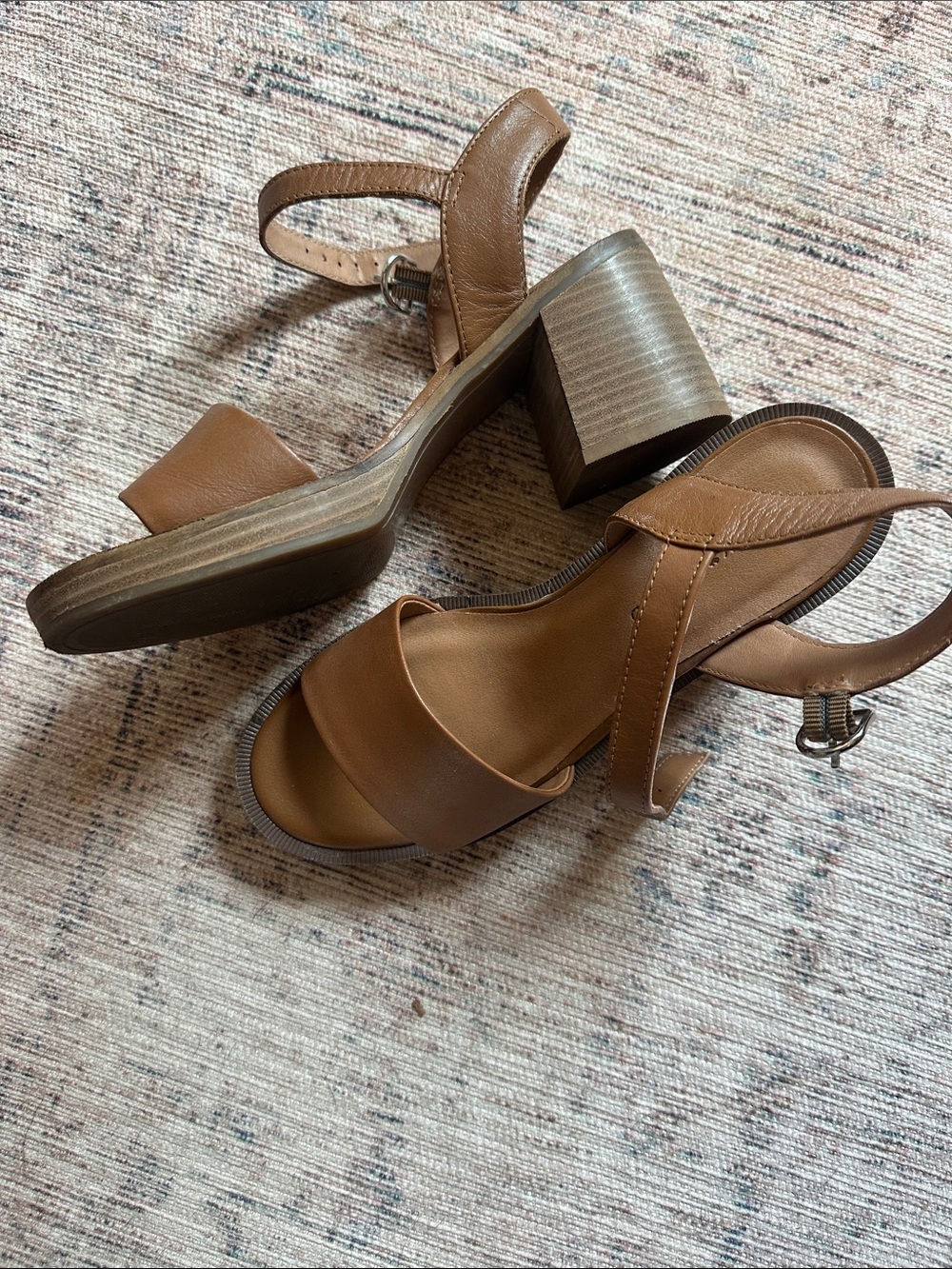 Lucky brand Brown Block Heel Sandals